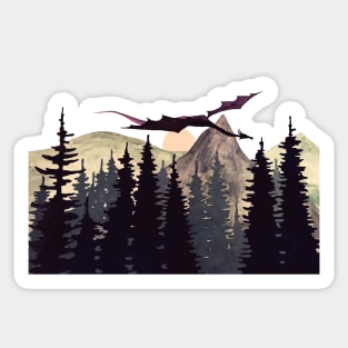 Evening Flight Sticker